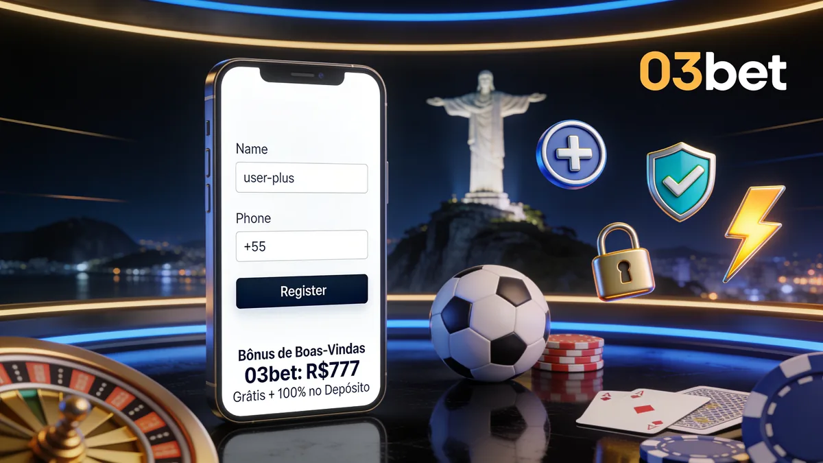 Bônus de Boas-Vindas 03bet: R$777 Grátis + 100% no Depósito — 03bet no Brasil